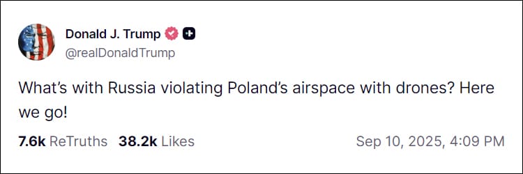 Russian drones over Poland is a serious escalation – Here’s why the West’s response won’t worry Putin