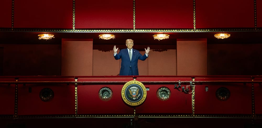 Trump is not a king, but that doesn’t stop him from reveling in his job’s most ceremonial and exciting parts post image