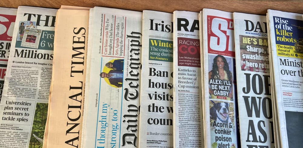French political turmoil and UK migrant row dominate front pages today post image