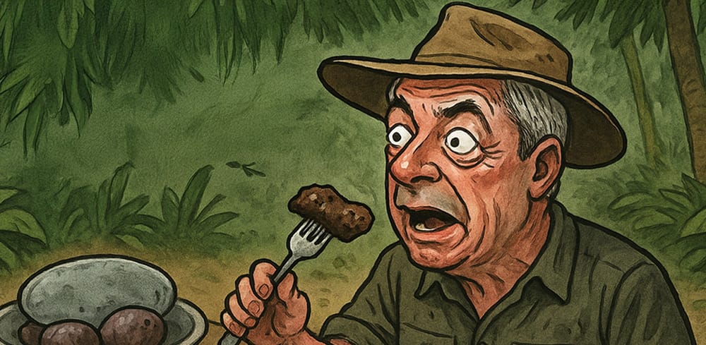 From jungle snacks to swan myths, Farage cooks up controversy post image