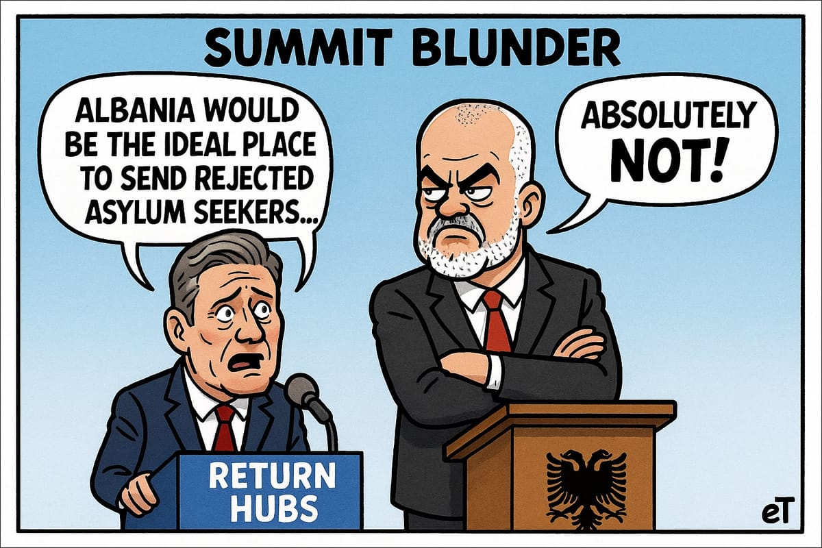 Albania shuts door on Starmer’s asylum hub ambitions